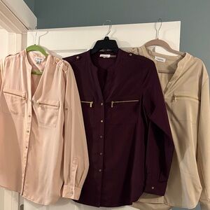Calvin Klein Womens Blouse Bundle